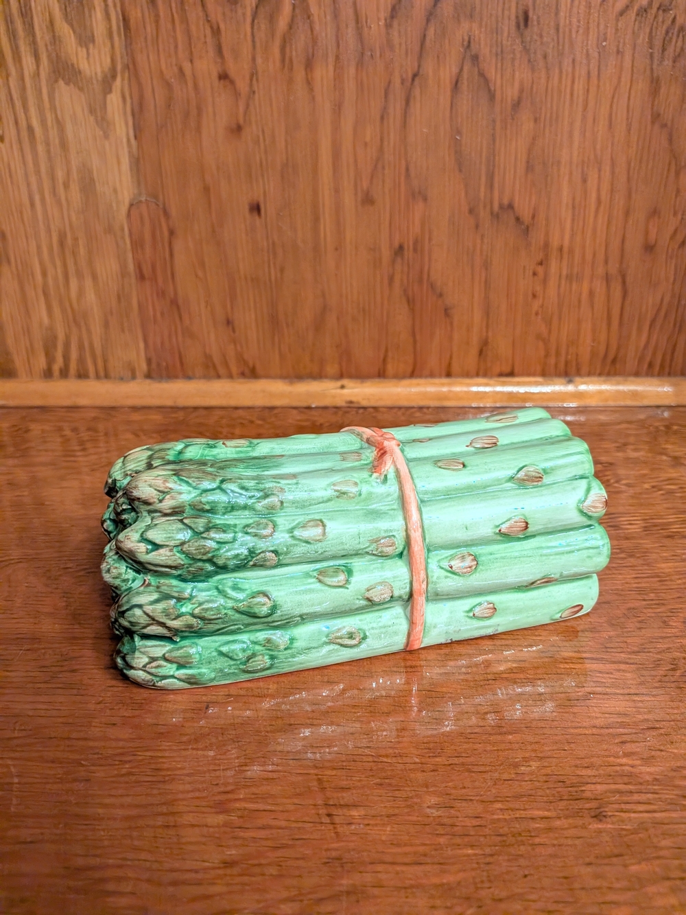 Asparagus Butter Dish Top Cottagecore Vintage Decor